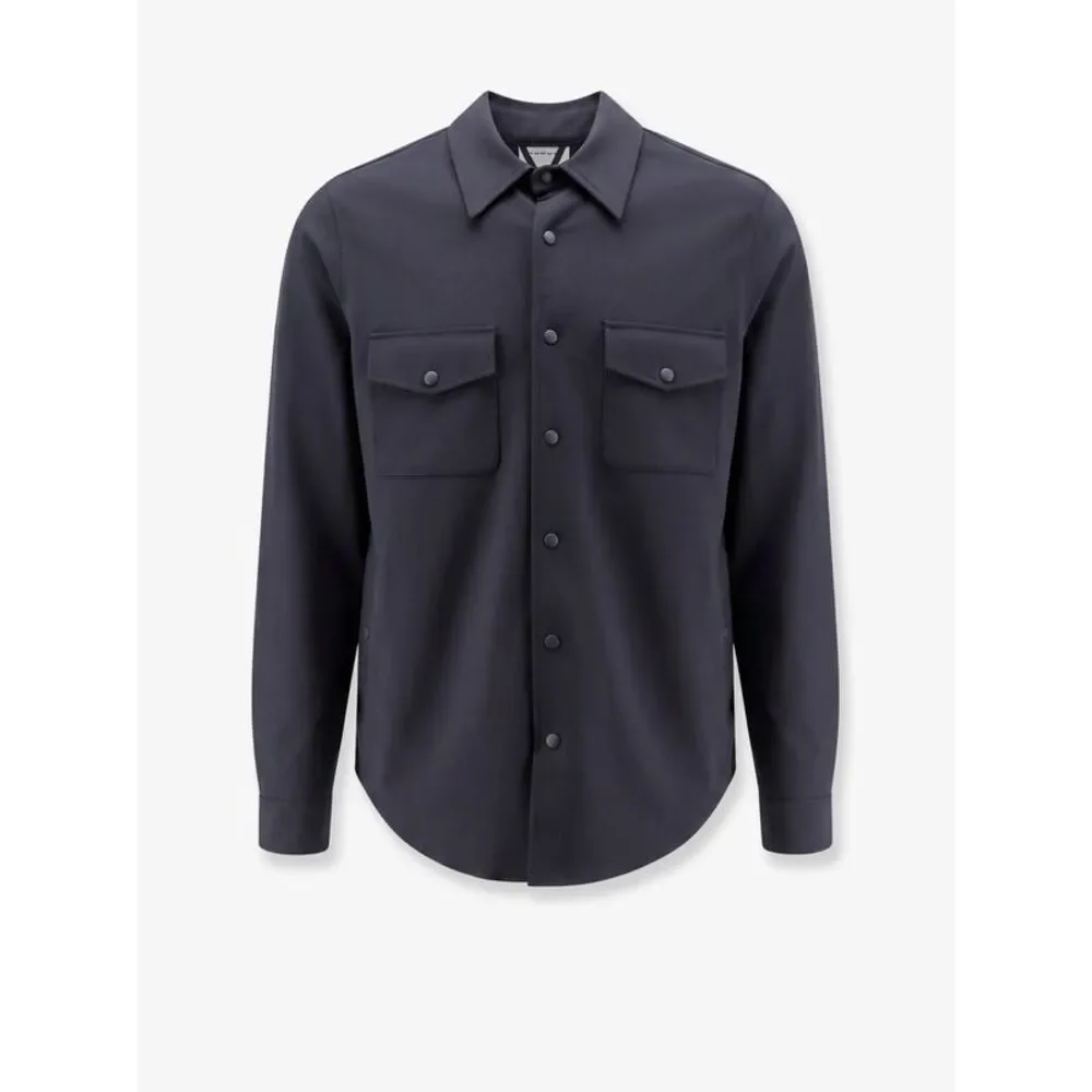 Aspesi Men Virgin Wool Blend Shirt/Jacket With Thermal Insulation